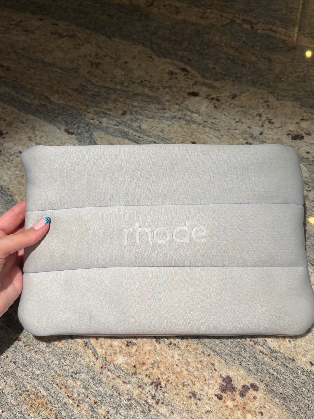 Rhode large travel pouch - grey